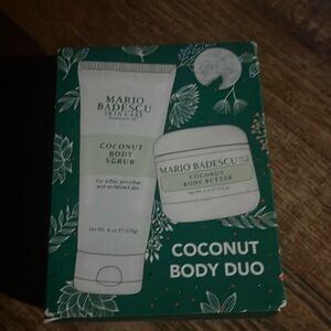 Coconut body scrub and body butter